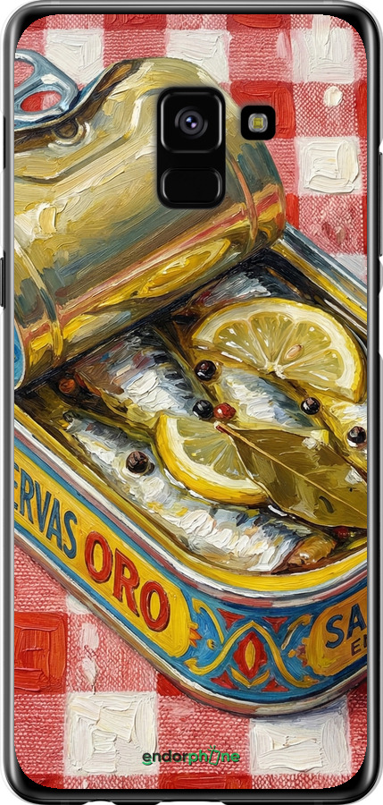 2D пластиковый чехол Vintage Sardine Tin Phone для Samsung Galaxy A8 Plus 2018 A730F - 6772t-1345 изображение 