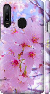 3D пластиковий матовий чехол Сакура для Samsung Galaxy A8S - 6029m-1636 изображение 