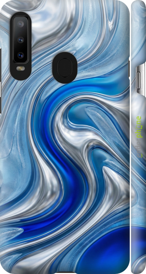 3D пластиковий матовий чехол Liquid Chrome для Samsung Galaxy A8S - 6781m-1636 изображение 