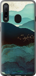 Силиконовый чехол С изображением гор Индиго для Samsung Galaxy A8S - 6484u-1636 изображение 