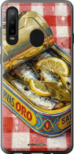 Силиконовый чехол Vintage Sardine Tin Phone для Samsung Galaxy A8S - 6772u-1636 изображение 