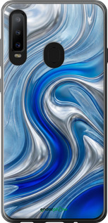 Силіконовий чехол Liquid Chrome для Samsung Galaxy A8S - 6781u-1636 изображение 