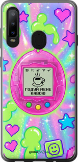 Силіконовий чехол Y2K Aesthetic Retro Pet: Годуй мене кавою для Samsung Galaxy A8S - 6784u-1636 изображение 