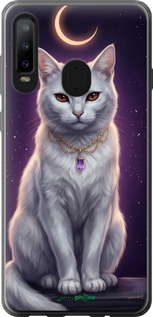 Силіконовий chehol(1620) - TRANSLATE NOT EXISTS 'Mystic White Cat Gothic Dark Purple Gold' dlya(1621) - TRANSLATE NOT EXISTS Samsung Galaxy A8S - 6805u-1636 изображение 1