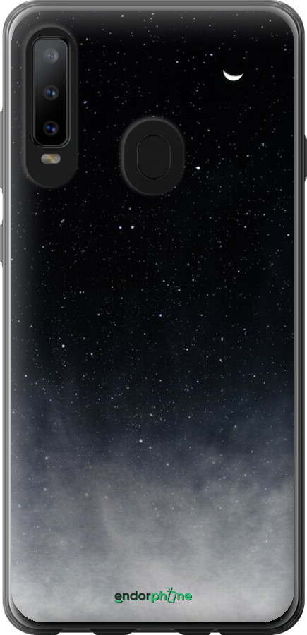 Силіконовий чехол Голубые облака, Голубая луна для Samsung Galaxy A8S - 6396u-1636 изображение 