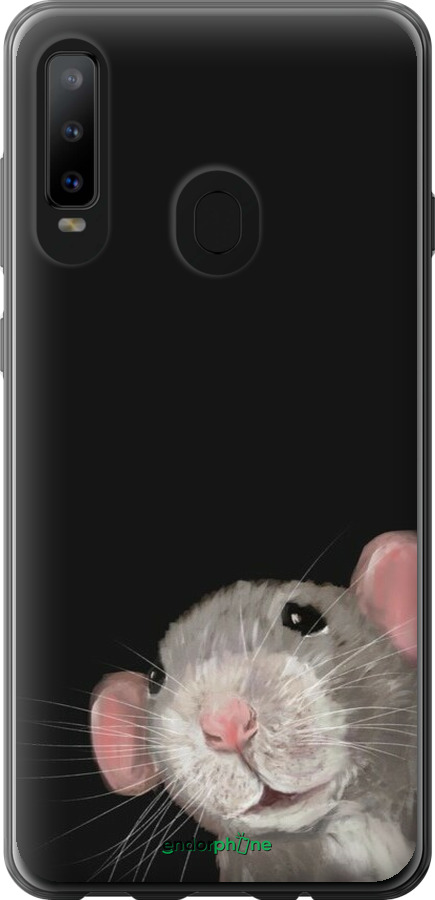 Силиконовый чехол The Peeking Rat для Samsung Galaxy A8S - 6442u-1636 изображение 