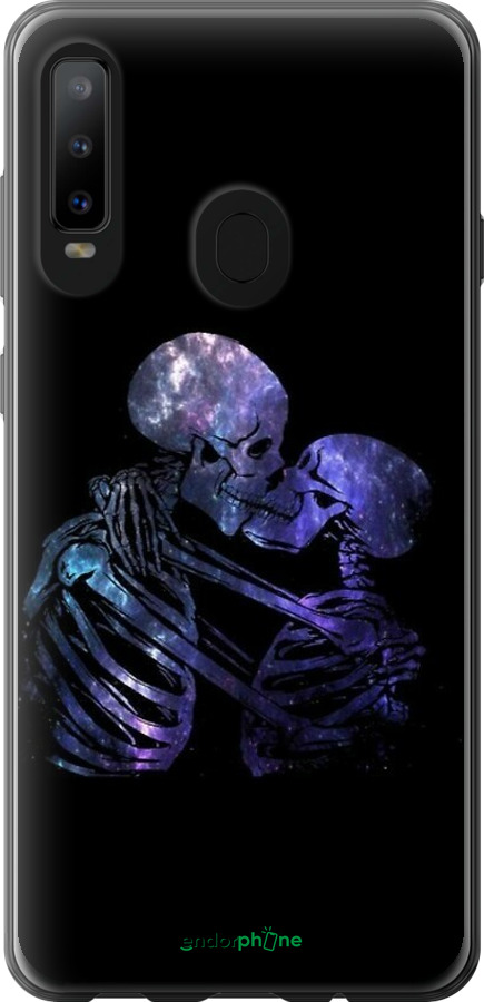 Силіконовий чехол Із зображенням скелета для Samsung Galaxy A8S - 6537u-1636 изображение 