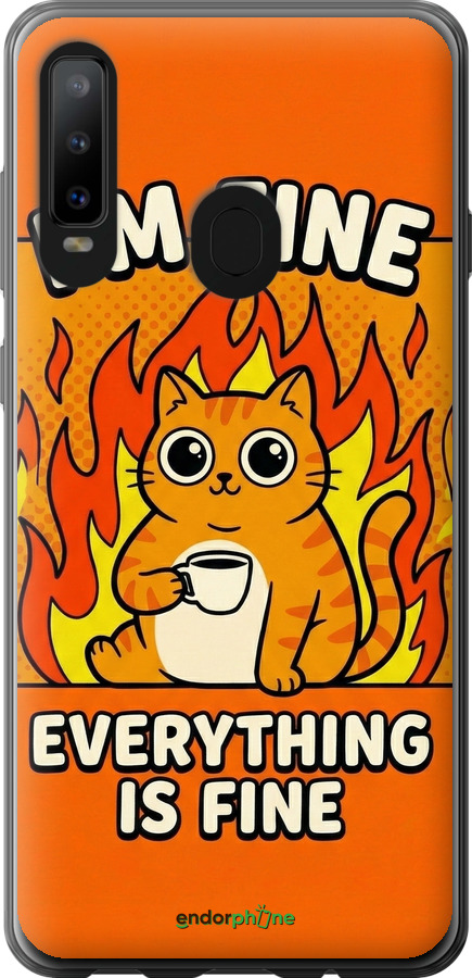 Силиконовый чехол Funny Cat для Samsung Galaxy A8S - 6786u-1636 изображение 