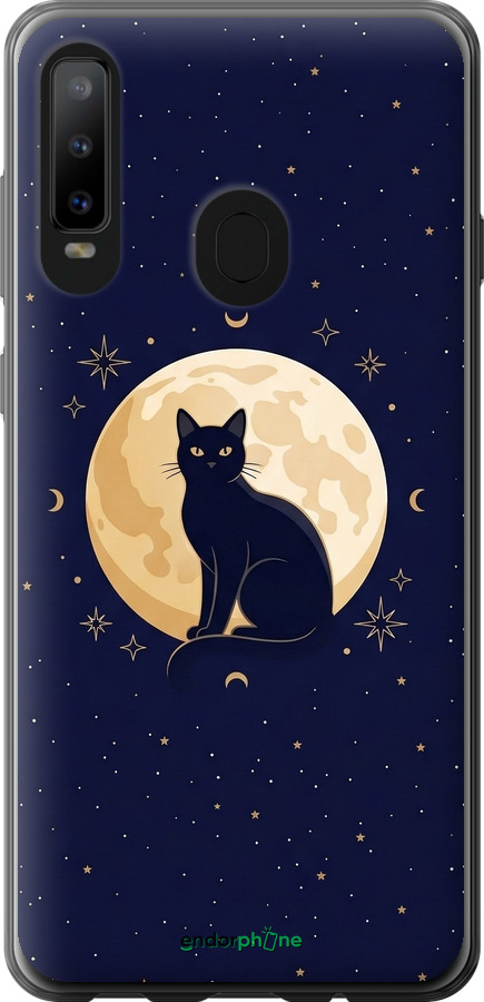Силиконовый чехол Cute Cat Celestial/Witchy для Samsung Galaxy A8S - 6787u-1636 изображение 
