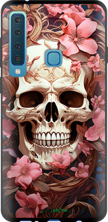 TPU чехол Череп в розовых цветах для Samsung Galaxy A9 (2018) - 5965b-1503 изображение 