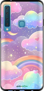 TPU чехол Облака и радуга для Samsung Galaxy A9 (2018) - 6312b-1503 изображение 