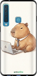 TPU чехол Funny Capybara CEO Working для Samsung Galaxy A9 (2018) - 6777b-1503 изображение 