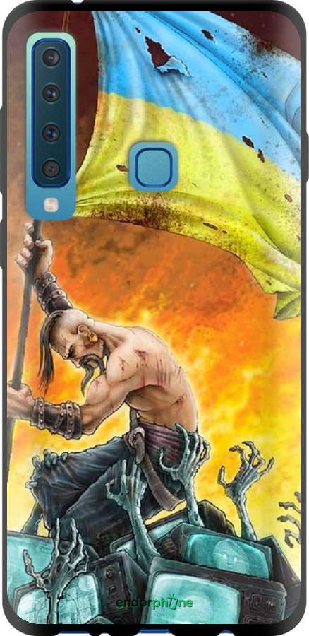 

TPU чорний чохол "Сильна Україна" для Samsung Galaxy A9 (2018), Синій
