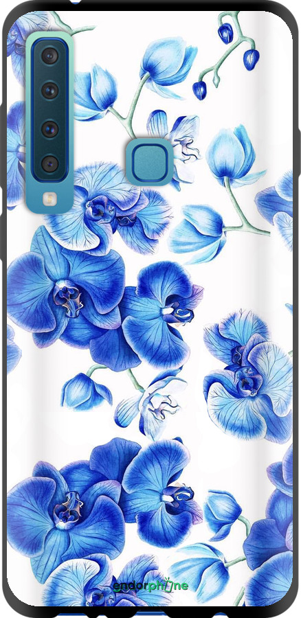 TPU чехол Голубые орхидеи для Samsung Galaxy A9 (2018) - 4406b-1503 изображение 