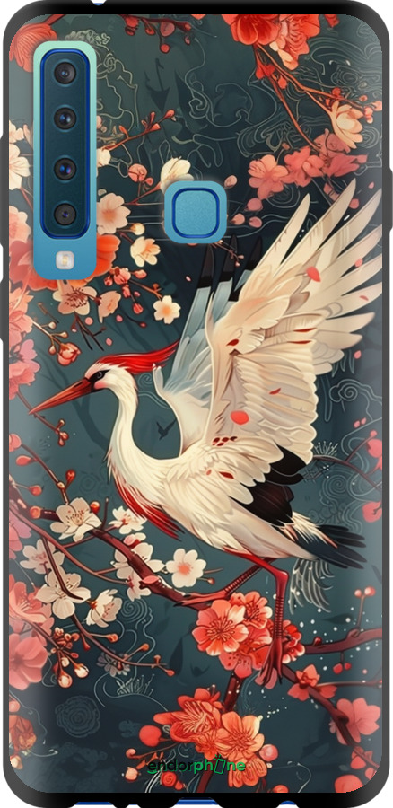 TPU чехол Сакура та лелека для Samsung Galaxy A9 (2018) - 6108b-1503 изображение 