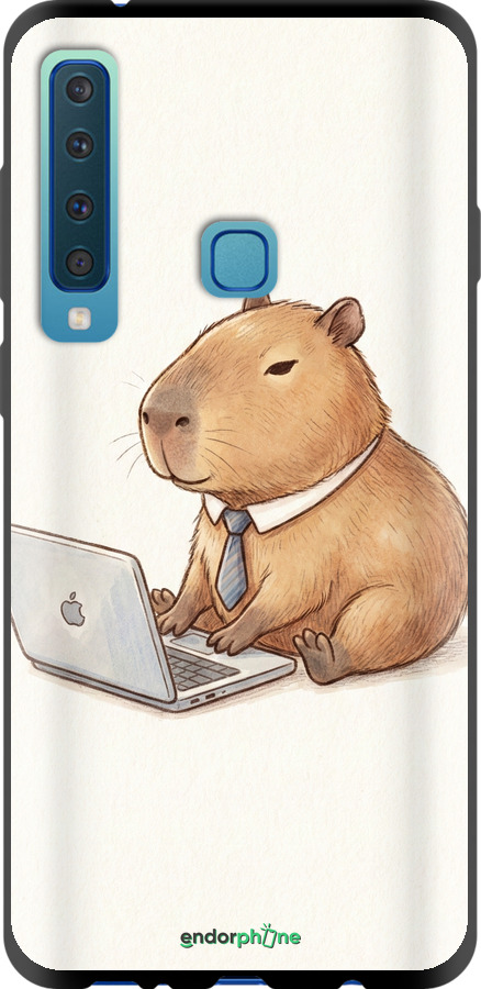 TPU чехол Funny Capybara CEO Working для Samsung Galaxy A9 (2018) - 6777b-1503 изображение 
