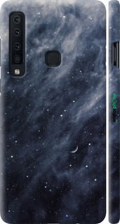 3D пластиковый матовый чехол Голубые облака, Голубая луна для Samsung Galaxy A9 (2018) - 6398m-1503 изображение 