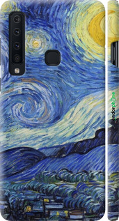 3D пластиковий матовий чехол «Зоряна ніч» Вінсента Ван Гога для Samsung Galaxy A9 (2018) - 6433m-1503 изображение 