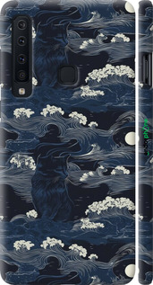 3D пластиковий матовий чехол Морська тематика у стилі арт-деко для Samsung Galaxy A9 (2018) - 6520m-1503 изображение 