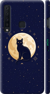 3D пластиковый матовый чехол 'Cute Cat Celestial/Witchy' для Samsung Galaxy A9 (2018) изображение 3