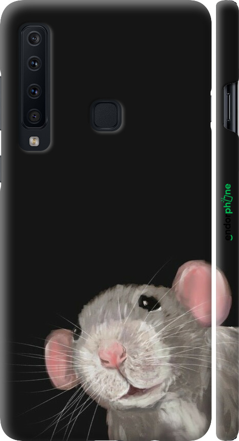 3D пластиковый матовый чехол The Peeking Rat для Samsung Galaxy A9 (2018) - 6442m-1503 изображение 