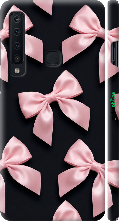 3D пластиковый матовый чехол Coquette Ribbons Dark Coquette для Samsung Galaxy A9 (2018) - 6767m-1503 изображение 