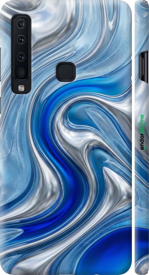 3D пластиковый матовый чехол Liquid Chrome для Samsung Galaxy A9 (2018) - 6781m-1503 изображение 