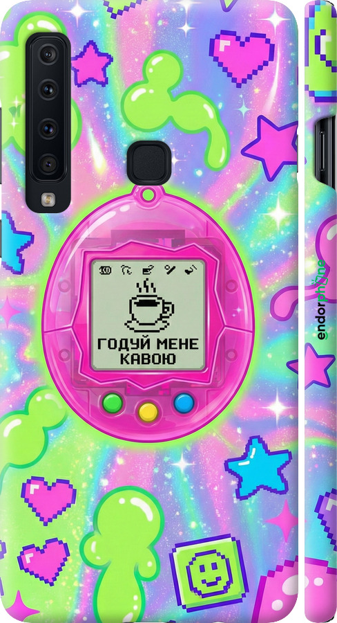 3D пластиковый матовый чехол Y2K Aesthetic Retro Pet: Годуй мене кавою для Samsung Galaxy A9 (2018) - 6784m-1503 изображение 