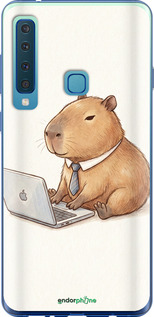 Силиконовый чехол Funny Capybara CEO Working для Samsung Galaxy A9 (2018) - 6777u-1503 изображение 