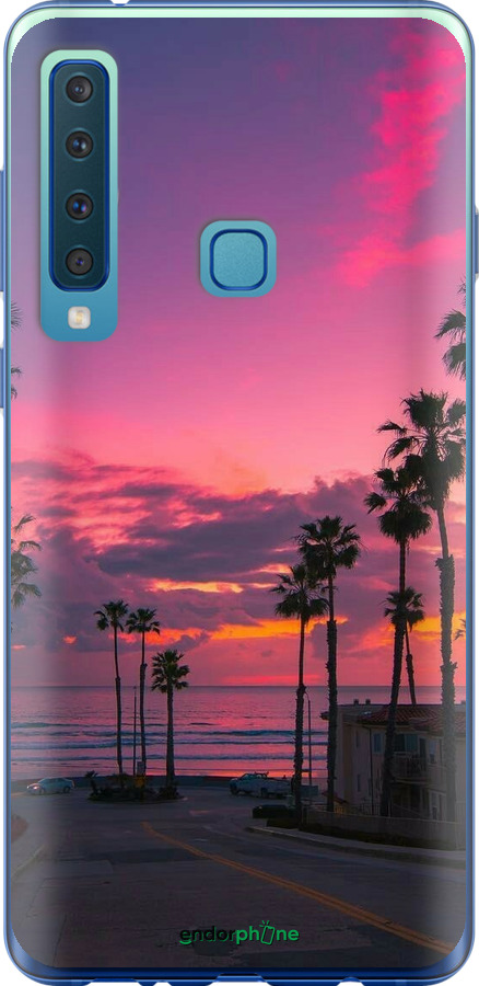 Силиконовый чехол Пальмы для Samsung Galaxy A9 (2018) - 5873u-1503 изображение 