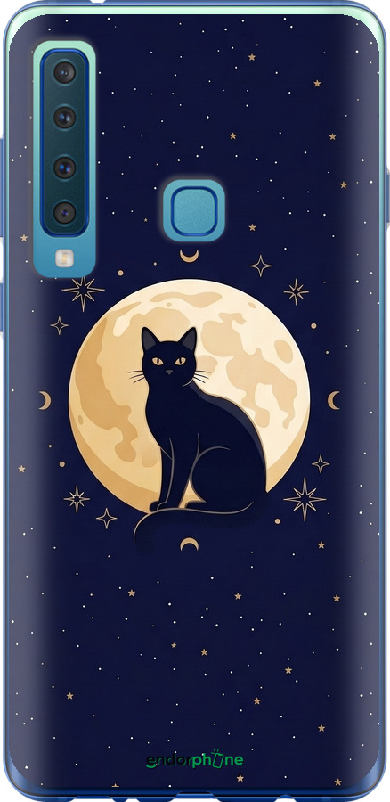Силиконовый чехол Cute Cat Celestial/Witchy для Samsung Galaxy A9 (2018) - 6787u-1503 изображение 