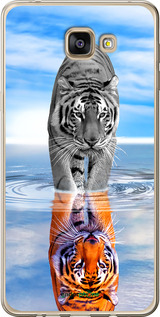 Силиконовый чехол Тигр для Samsung Galaxy A9 A9000 - 6016u-107 изображение 