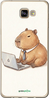 Силиконовый чехол 'Funny Capybara CEO Working' для Samsung Galaxy A9 A9000 изображение 1