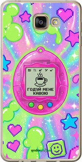 Силиконовый чехол Y2K Aesthetic Retro Pet: Годуй мене кавою для Samsung Galaxy A9 A9000 - 6784u-107 изображение 