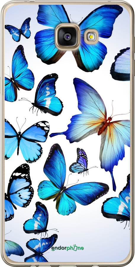 Силіконовий чехол Метелики для Samsung Galaxy A9 Pro - 6023u-724 изображение 