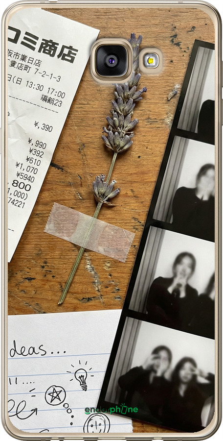 Силиконовый чехол Aesthetic Scrapbook Collage для Samsung Galaxy A9 A9000 - 6773u-107 изображение 