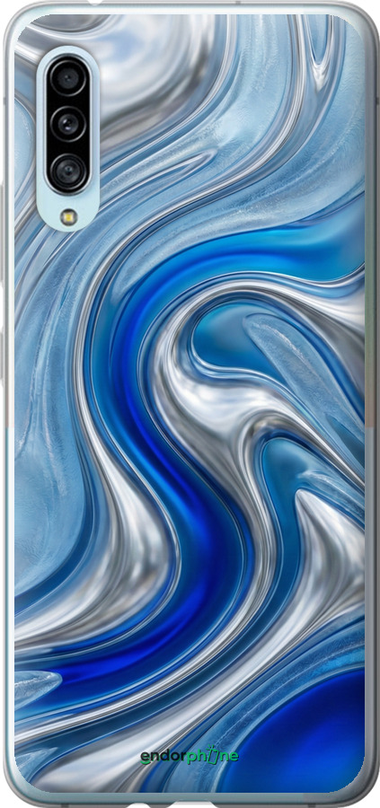 Силиконовый чехол Liquid Chrome для Samsung Galaxy A90 5G - 6781u-1800 изображение 