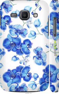 3D пластиковый глянцевый чехол Голубые орхидеи для Samsung Galaxy Ace 3 Duos s7272 - 4406c-33 изображение 