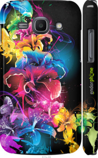 3D пластиковый глянцевый чехол Абстрактные цветы для Samsung Galaxy Ace 3 Duos s7272 - 511c-33 изображение 