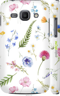 3D пластиковый глянцевый чехол Цветочный фон v2 для Samsung Galaxy Ace 3 Duos s7272 - 5472c-33 изображение 