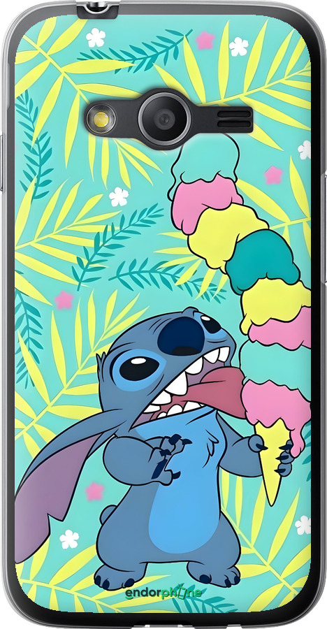 Силиконовый чехол Стич для Samsung Galaxy Ace 4 Lite G313h - 6361u-208 изображение 