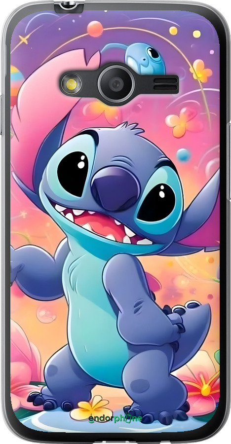 Силиконовый чехол Стич 2 для Samsung Galaxy Ace 4 Lite G313h - 6371u-208 изображение 