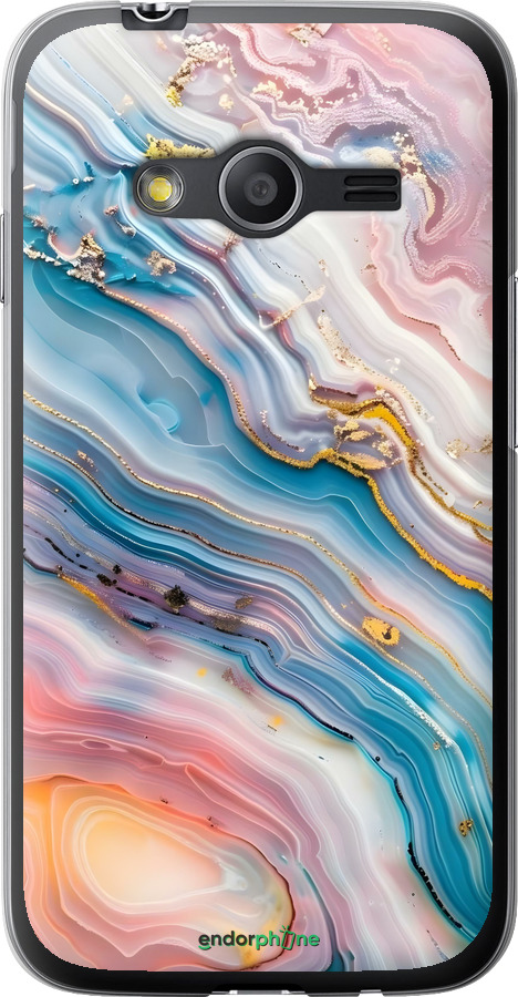 Силиконовый чехол Мрамор красивый для Samsung Galaxy Ace 4 G313 - 6376u-207 изображение 