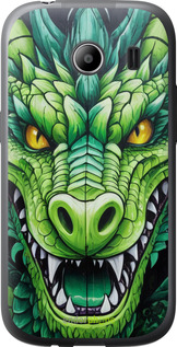 Силиконовый чехол Зелёный дракон для Samsung Galaxy Ace Style G357 - 5816u-1110 изображение 