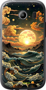 Силиконовый чехол Арт волны для Samsung Galaxy Ace Style G357 - 6332u-1110 изображение 