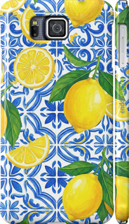 3D пластиковый глянцевый чехол Grocery Girl Italian Summer для Samsung Galaxy Alpha G850F - 6766c-65 изображение 