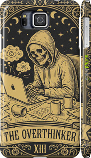 3D пластиковый глянцевый чехол The Overthinker для Samsung Galaxy Alpha G850F - 6774c-65 изображение 