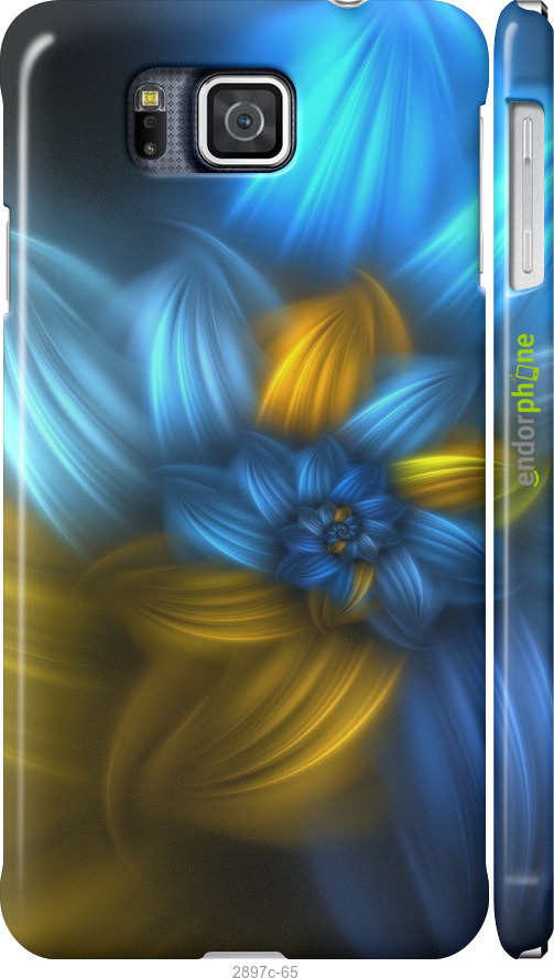 

3D пластиковий матовий чохол "Візерунок 46" для Samsung Galaxy Alpha G850F, Синій
