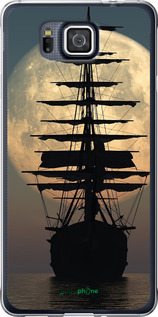 Силиконовый чехол Корабль для Samsung Galaxy Alpha G850F - 5998u-65 изображение 