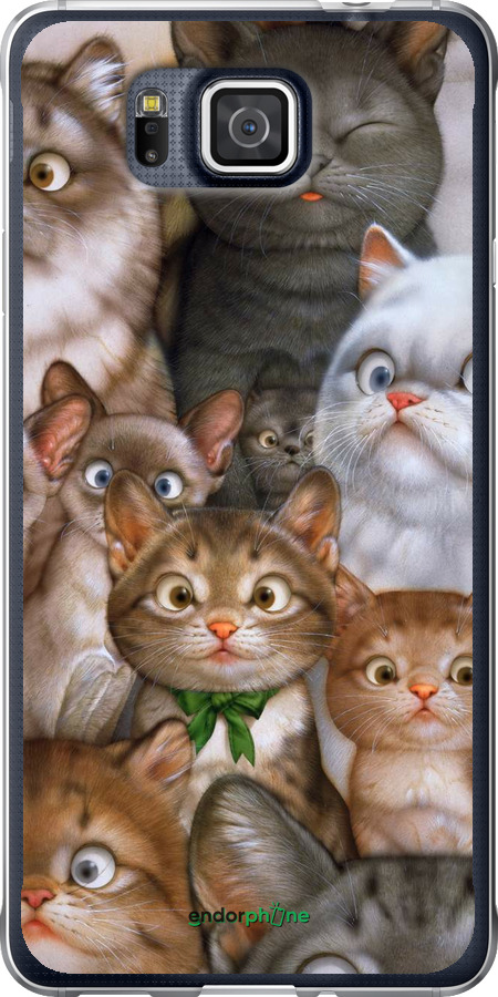 

Силіконовий чохол "Коти" для Samsung Galaxy Alpha G850F
